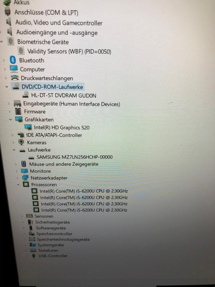 Fujitsu Lifebook E556 Business Laptop i5 8GB Ram 256SSD 15‘‘ FHD in Gladbeck