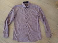 Hemd Eterna 41 L  Slim fit weinrot gemustert Thüringen - Pössneck Vorschau