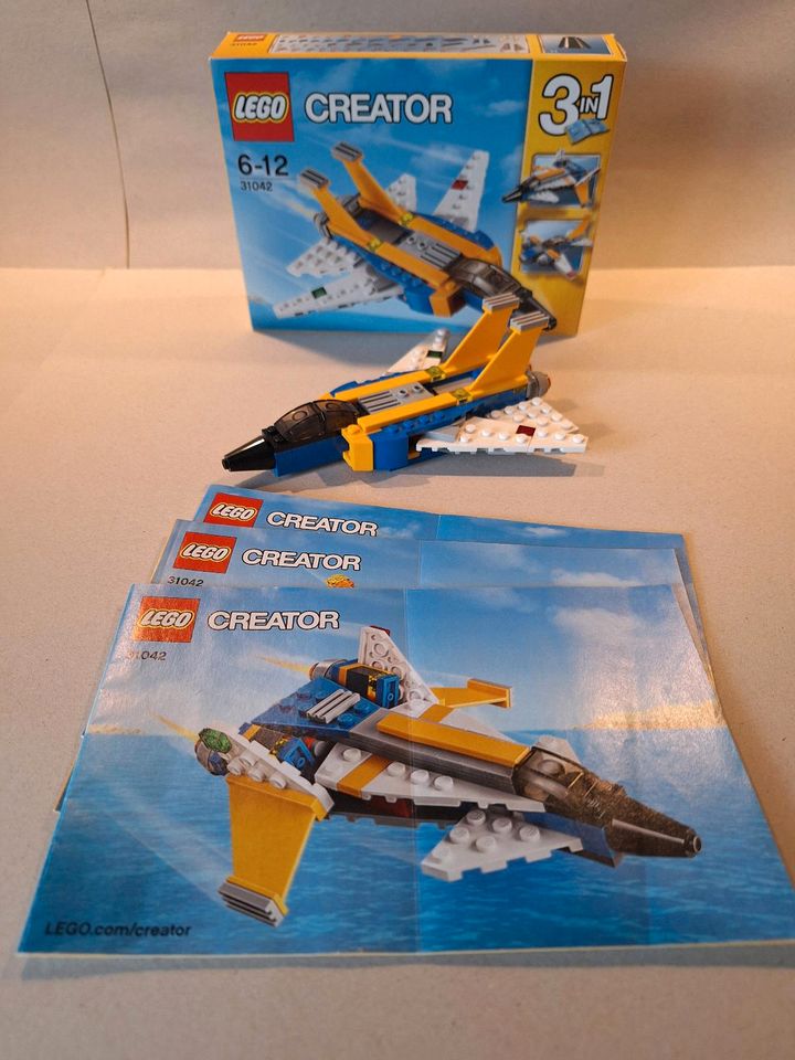 4x Lego Creator Sets Hubschrauber Jet Go-Kart ohne OVP in Ochtrup