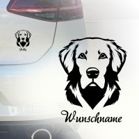 Auto Aufkleber | Goldener Retriever | Wunschname | Hunde Sticker Köln - Köln Merheim Vorschau