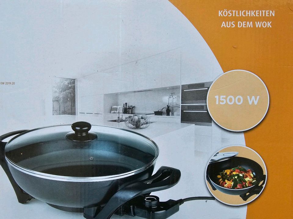 Quigg elektrischer wok (elektrischer Pfanne) neu, verpackt in Husum