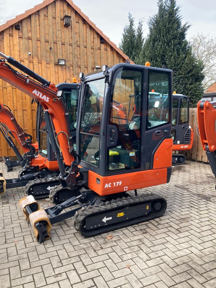 Neu Minibagger ATLAS 17F Neu Yanmar 3TNV80f in Heemsen