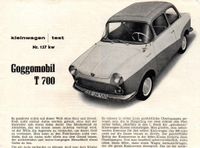 Goggomobil T 700 Original-Testbericht 1959 Baden-Württemberg - Schopfheim Vorschau