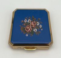 Vintage Pillendose Stratton Schmuckbox Blumen Gold Schatulle RAR Schwerin - Altstadt Vorschau