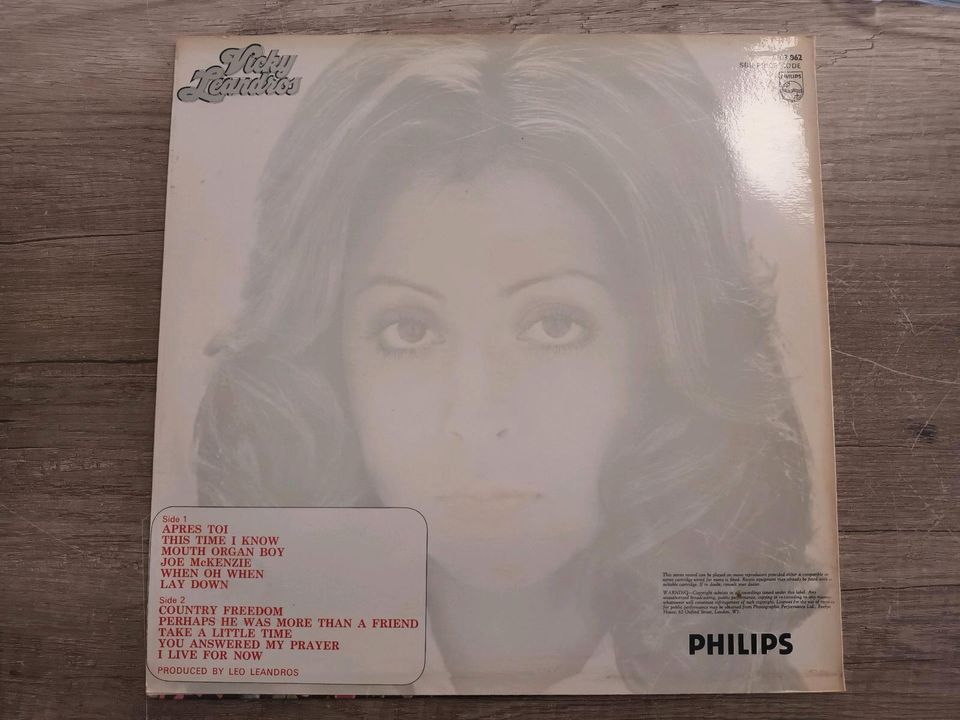 LP Vicky Leandros, 6303062, Vinyl, Schallplatte, 1972 in Lübbecke 