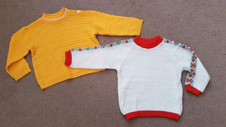 DDR Baby Pullover Pulli retro Paket Gr. 80 Langarm Shirt vintage in Ruhland