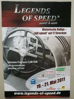 Programm Heft Legends of Speed Historische Rallye 2011 Sachsen - Frohburg Vorschau