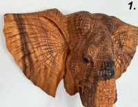 Elefantenkopf Elefant Elefantenmaske Holz geschnitzt Afrika Essen - Essen-Werden Vorschau