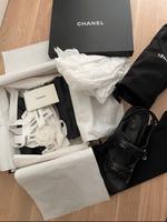 Chanel Granpa Dad Sandals Sandalen Gr. 42 schwarzes Caviar Leder Harburg - Hamburg Hausbruch Vorschau