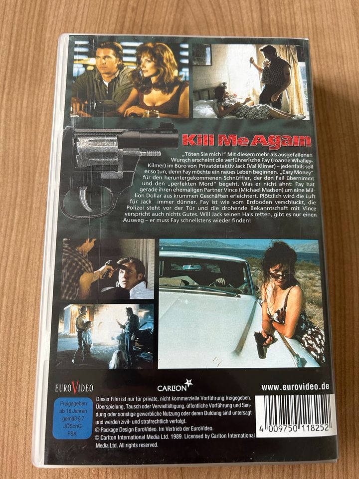 Kill Me Again - VHS - Videokassette - 1989 - Vintage - Val Kilmer in Burgdorf