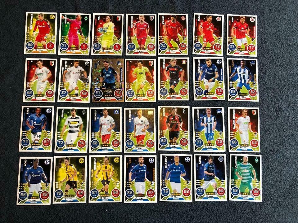 47x Topps Match Attax Bundesliga 2016-2017 Trading Cards (K) in Harsdorf