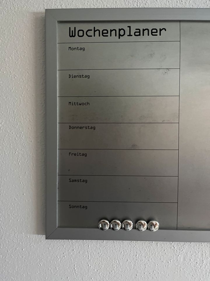 Wochenplaner, Magnettafel, Magnetwand, Schreibtafel in Mitterfels