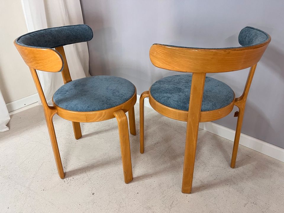 neu gepolstert Magnus Olesen Polsterstühle Esszimmerstühle Küchenstühle Dänisches Design Designklassiker Buche Vollholz 70er 80er Vintage in Berlin