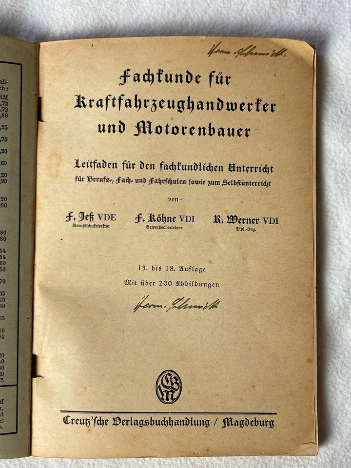 Fachkunde für Kraftfahrzeug- und Motorenbauer in Frankfurt am Main