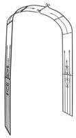 Gartenbogen Rosenbogen Metall braun patiniert H/B/T 235/130/35cm Niedersachsen - Eime Vorschau