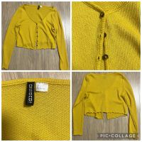 Gelbe Strickjacke von H&M Sachsen - Königswartha Vorschau