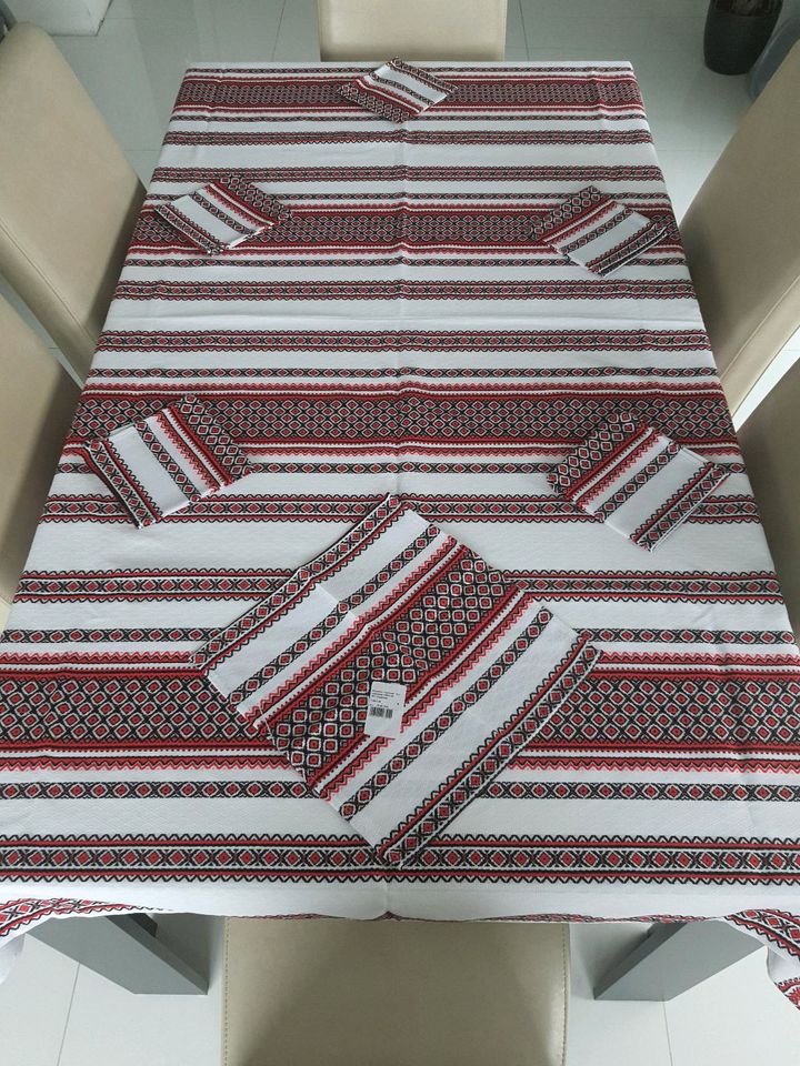 ⭐️NEU⭐️ Ukrainisches Tischdecken-Set⭐️7tlg.⭐️Vyshyvanka Stickerei in Mülheim-Kärlich