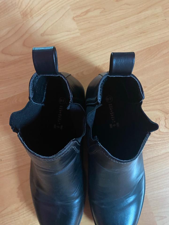 Lederboots Stiefel Schuhe Stiefeletten Boots schwarz 40 in Iserlohn