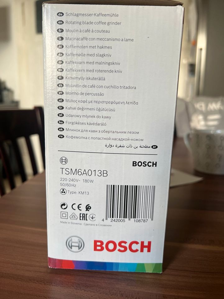 BOSCH TSM6A013B Kaffeemühle Schwarz 180 Watt in Saarbrücken