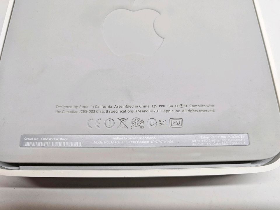 Apple AirPort Extreme Netzwerk WLAN Router 802.11n Wi-Fi A1408 in Dortmund