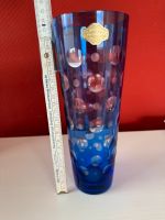 Vase blau Kristallglass Eimsbüttel - Hamburg Niendorf Vorschau