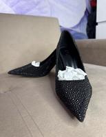 Pumps/Heels mit Strasssteinen/schwarz/ neuwertig/Zara/Gr.36 Berlin - Schöneberg Vorschau