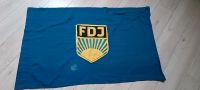 FDJ Fahne aus Stoff. Logo beidseitig aufgenäht Sachsen - Priestewitz Vorschau