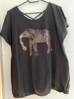 Shirt mit Elefant aus Perlen, Gr. 42/44 Thüringen - Schleusingen Vorschau