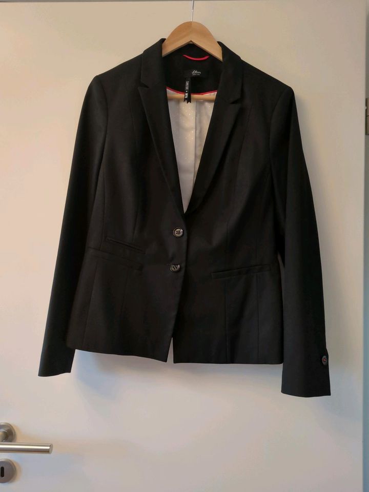 Blazer S. Oliver Black Label, schwarz, Größe 40 in Forchheim