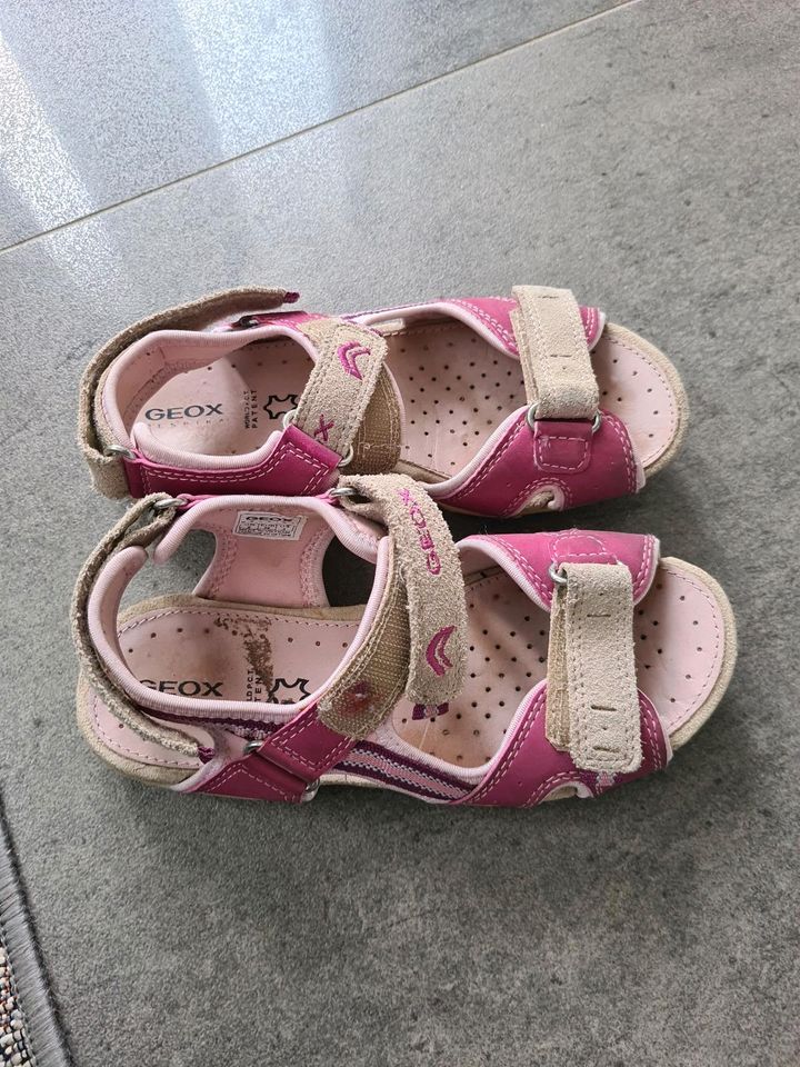 Geox Mädchen Leder Sandalen 34 mit Klett in Lohne (Oldenburg)