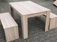 Esstisch, Tisch, mit zwei Bänken Sachsen - Klipphausen Vorschau
