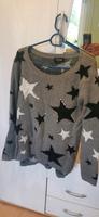 Damen pullover grau Schwaz weiss mit silber glitzer Hessen - Lich Vorschau