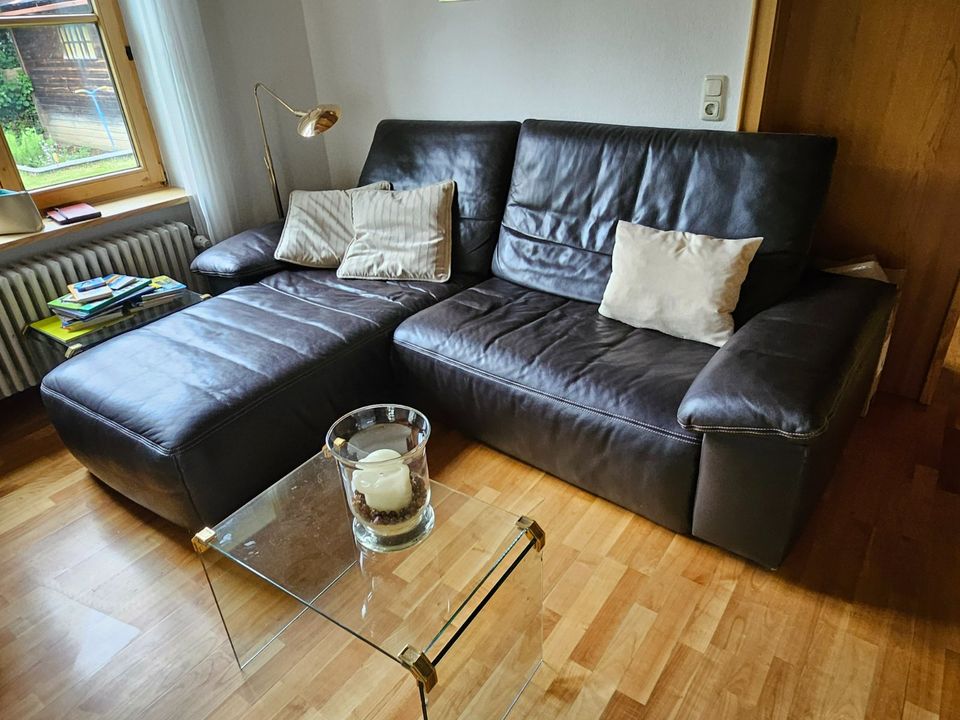 Mondo Ledercouch Wohnzimmer Couch Sofa nur noch kurze Zeit in Mindelheim