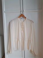 Zara Oberteil Bluse Plumeti transparent  beige Gr.XL Baden-Württemberg - Ammerbuch Vorschau
