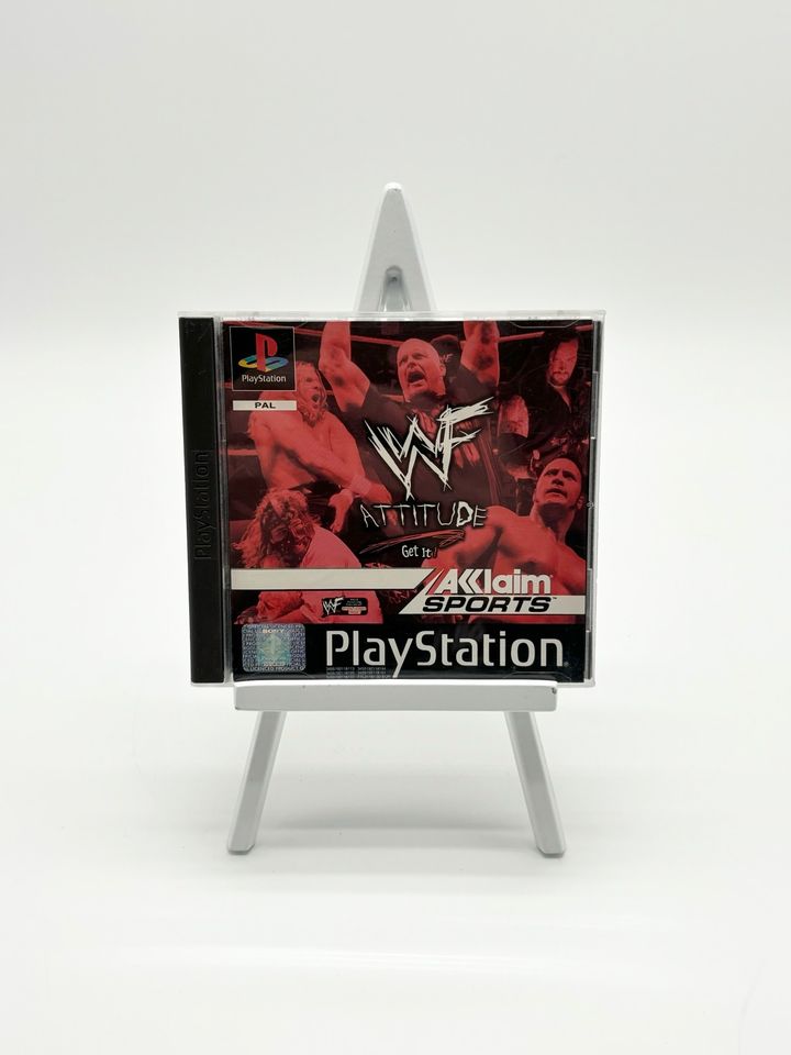 Playstation 1 PS1 Spiel WWF Attitude in Filderstadt