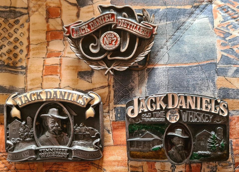 Buckle Gürtelschnalle,  Jack Daniels,  Konvolut in Hamburg