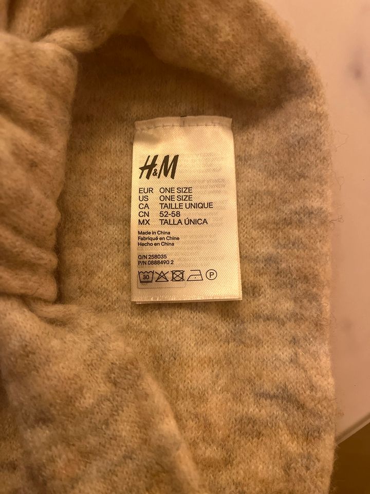 Stirnband Mütze Haarband Ohrenwärmer H&M beige Creme orange neu in München