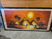 Bild Ägypten Papyrus mit Rahmen 204x106 Pyramiden Nordrhein-Westfalen - Warstein Vorschau