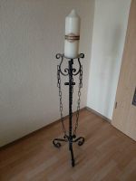 Kerzenständer Schmiedeeisen mit Kerze 130 cm Mittelalter,  Gothic Sachsen - Plauen Vorschau