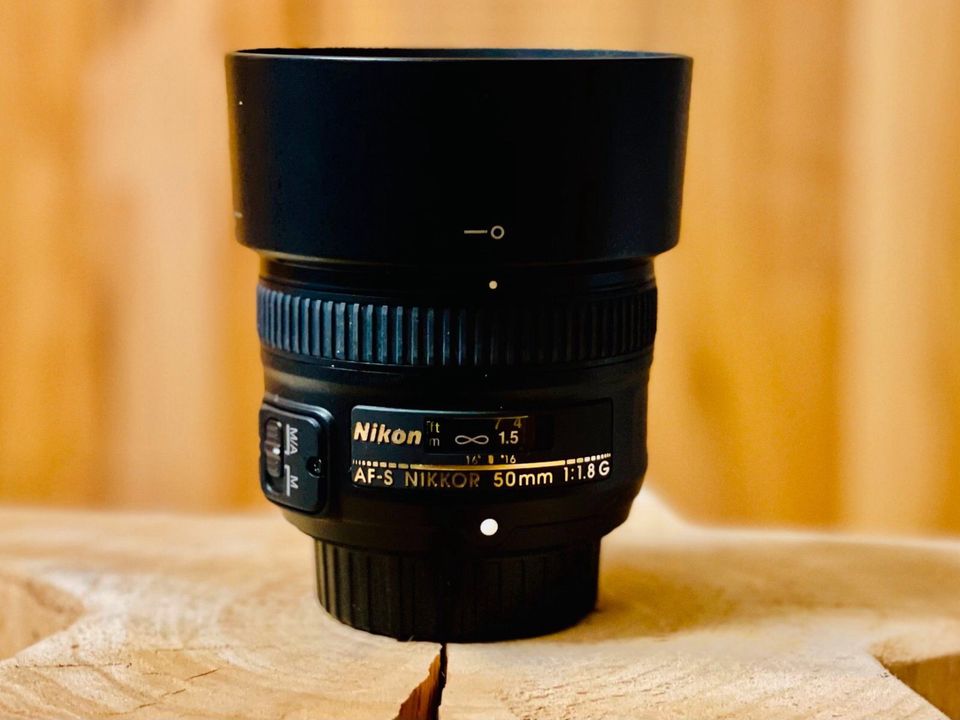 Nikon AF-S 50mm 1:1.8 G, sehr guter Zustand‼️ in Münchberg