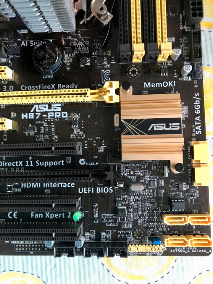 Asus H87 Pro v1.03 Mainboard 1150 + Coolermaster Hyper CPU Kühler in Witten