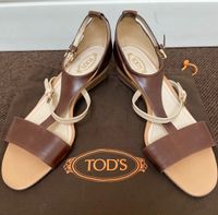 Tod‘s Sandalen Pumps Gr. 39,5 braun Leder Niedersachsen - Schwanewede Vorschau