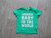 T-Shirt - Gr. 92 - Topomini - Luckiest Baby in the World Baden-Württemberg - Knittlingen Vorschau