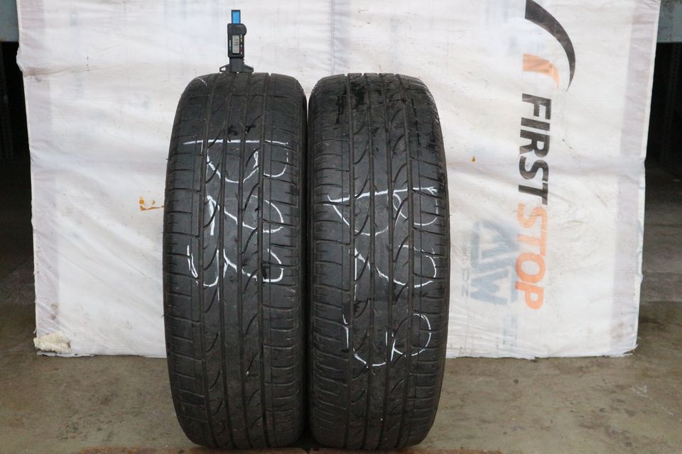 2 Sommerreifen 215 60 17 96 H Bridgestone gebraucht B 23 in Walluf