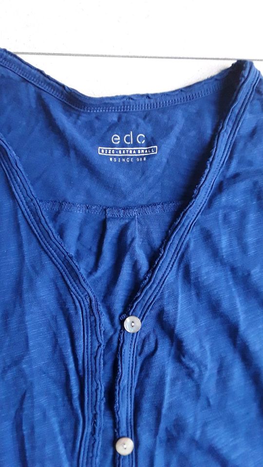 Blaue dünne Sweatjacke Gr.  XS von EDC by Esprit  nur gewaschen in Rösrath