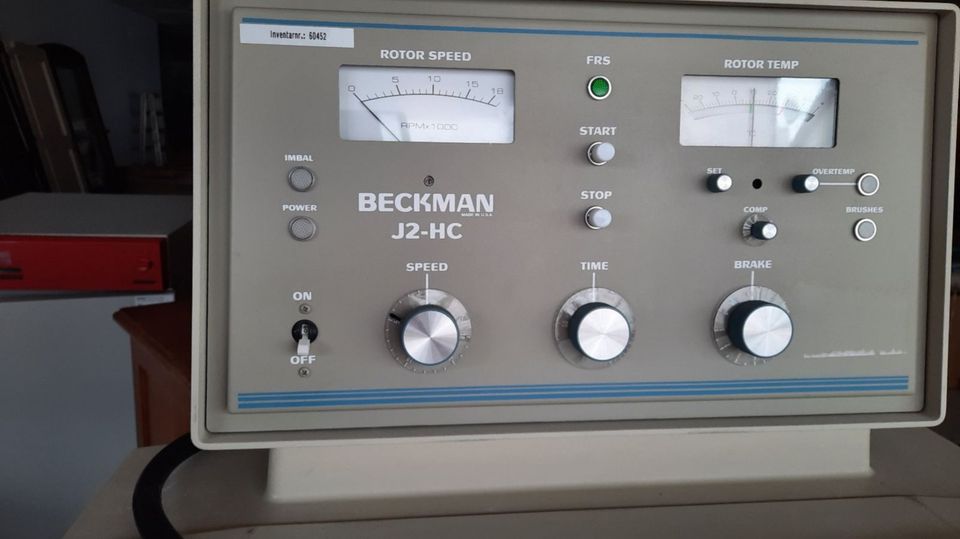 Zentrifuge von Beckman J2-HC. Kühlzentrifuge (Laborauflösung) in Bötzingen