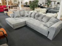 Couch sofa big sofa velour grau Nordrhein-Westfalen - Bad Oeynhausen Vorschau