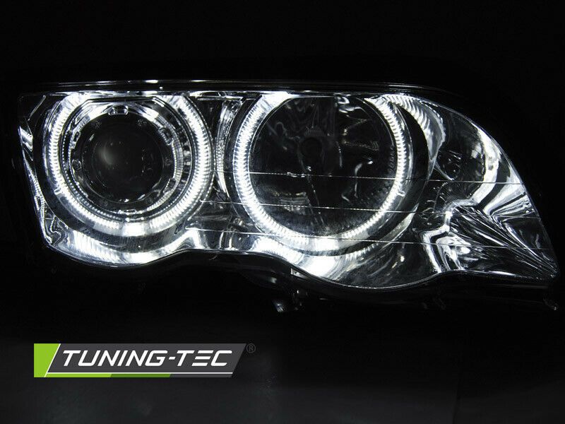 Angel Eyes Scheinwerfer chrom für Bmw E46 Limo Touring BJ 98-01 in Calden