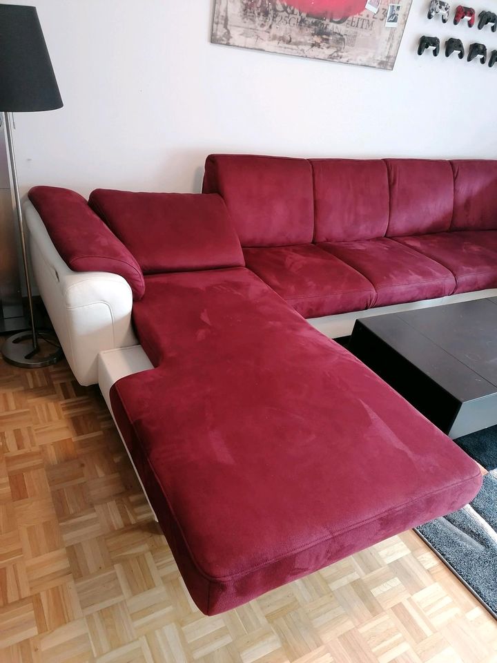 Ledersofa, Couch, Sofa, Wohnlandschaft, u form in München