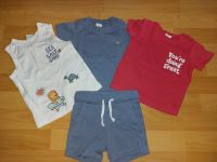 Shorts mit drei passenden Shirts - Gr. 68 - neu! Drei Outfits H&M Nordrhein-Westfalen - Hamm Vorschau
